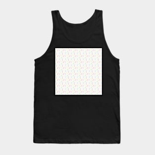 Rainbow sprinkles paint dash pattern Tank Top